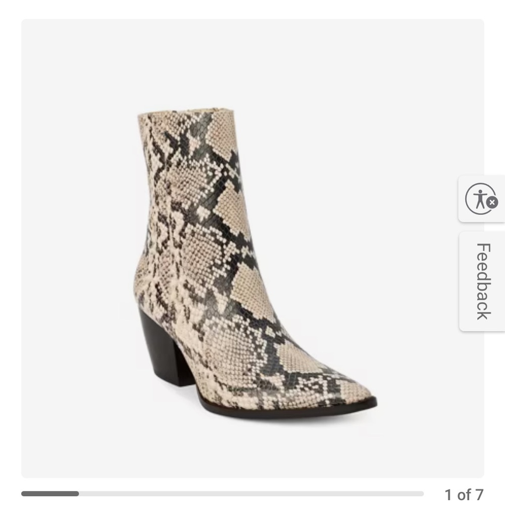 Katy Snakeskin Ankle Boots